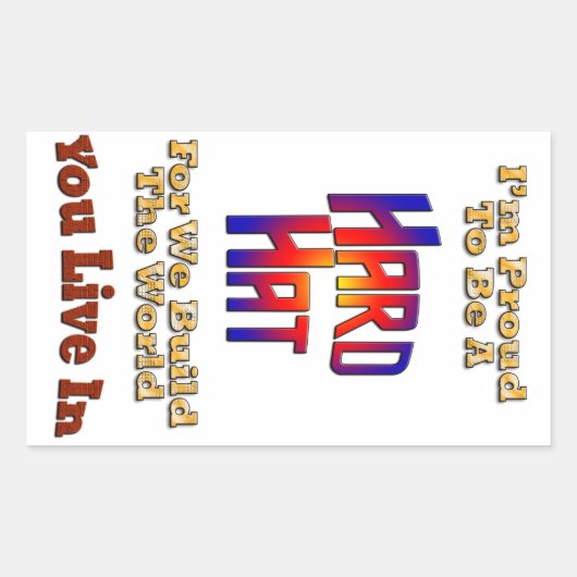 Harde Pet Pride Rechthoekige Sticker (Voorkant)