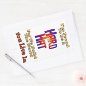 Harde Pet Pride Rechthoekige Sticker (Envelop)