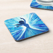 Harde plastic coaster bier onderzetter (Linkerzijde)
