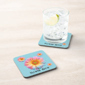 Harde plastic onderzetter (Flower Day's) (Rechterzijde)