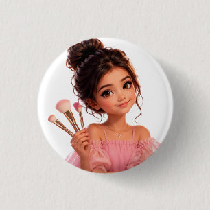 Harde plastic onderzetter ronde button 3,2 cm