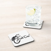 HARDE PLASTIC-ONDERZETTER: ***VISSEN OP*** BIER ONDERZETTER (Rechterzijde)