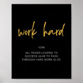 Harde prijsopgave voor werken poster (Voorkant)