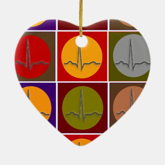 Harde QRS-Pop Keramisch Ornament (Achterkant)