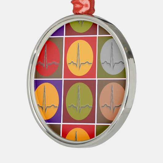 Harde QRS-Pop Metalen Ornament (Links)