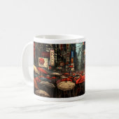 Harde regen in Chinatown - Design 2 Koffiemok (Voorkant links)