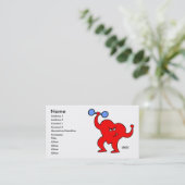 Harde rehab en persoonlijk opleiders Cartoon hart Visitekaartje (Staand voorkant)