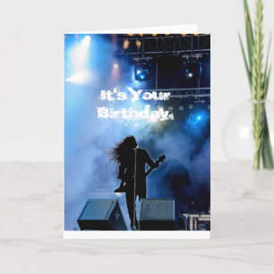 Harde Rockin' Heavy Metal Guitarist Birthday Kaart
