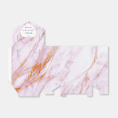 Harde roze marmer Gold Weddenschap Hartelijk dank Bedankdoosjes (Uitgevouwen)