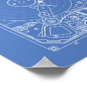 Harde schijf 1994 — Patent Art Blueprint Poster (Hoek)