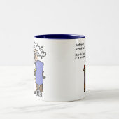 Harde schijf maakt een back-up tweekleurige koffiemok (Center)