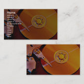 Harde schijf met gouden plaat visitekaartje (Voorkant / Achterkant)