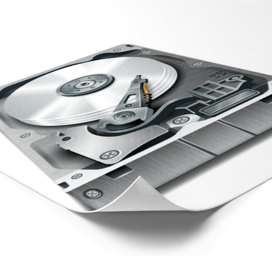 Harde schijf poster (Hoek)