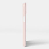 Harde-Script-kalligrafie Blush roze iPhone Hoesje (Rechterkant)
