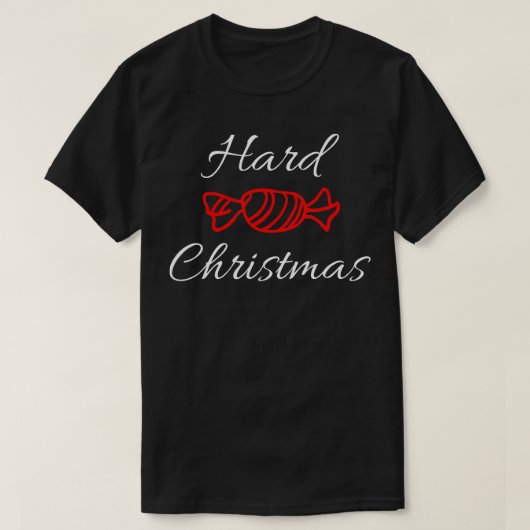 Harde Snoep Kerstmis T-shirt (Design voorkant)