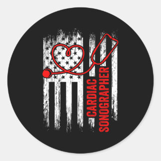 Harde Sonographer Echo Tech Rdcs Ronde Sticker