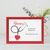 Harde stethoscoop Hartelijk dank (Staand voorkant)