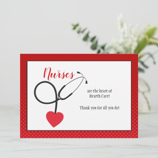 Harde stethoscoop Hartelijk dank (Staand voorkant)