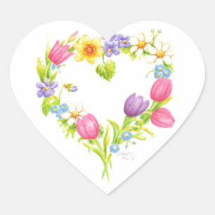 Harde Stickers Lente bloemen