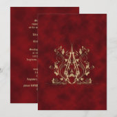 Harde stralen Romantische Gothic uitnodigen Kaart (Voorkant / Achterkant)