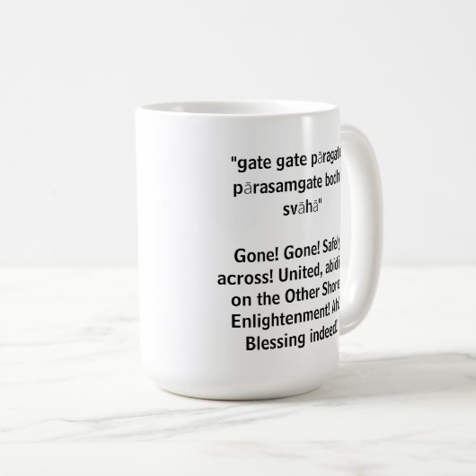 Harde sutra-Mok Koffiemok (Voorkant rechts)