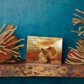 Harde tijden, moed en kracht Citaat Plaque Fotoplaat (Zijkant)