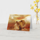 Harde tijden, moed & Sterke Citaat Kaart (Gele Bloem)