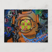 "Harde tijden voor het Briefkaart Aquanaut" (Voorkant)