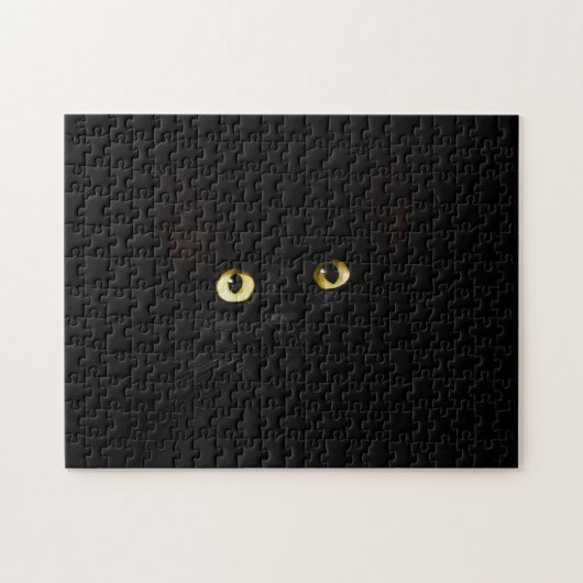 Harde tot donkere kast vaste zwarte puzzel legpuzzel (Horizontaal)