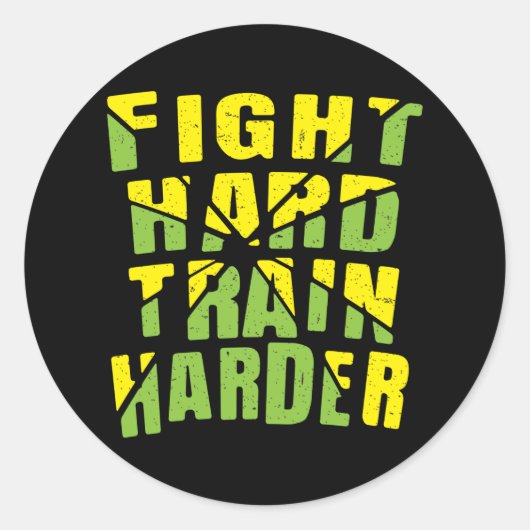 Harde trein harder ronde sticker (Voorkant)