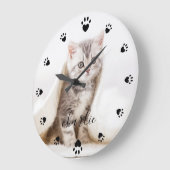 Harde verf Drukt Gepersonaliseerd Volledige Foto & Grote Klok (Hoek)