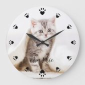 Harde verf Drukt Gepersonaliseerd Volledige Foto & Grote Klok (Voorkant)