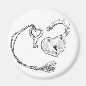 Harde vergrendeling en sleutel magneet (Voorkant)