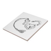 Harde vergrendeling en sleutel tegeltje (Zijkant)