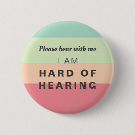 Harde verhitte regenboogstrips ronde button 5,7 cm