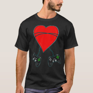 Harde video Gamer Gaming Controller Valentijns Da T-shirt