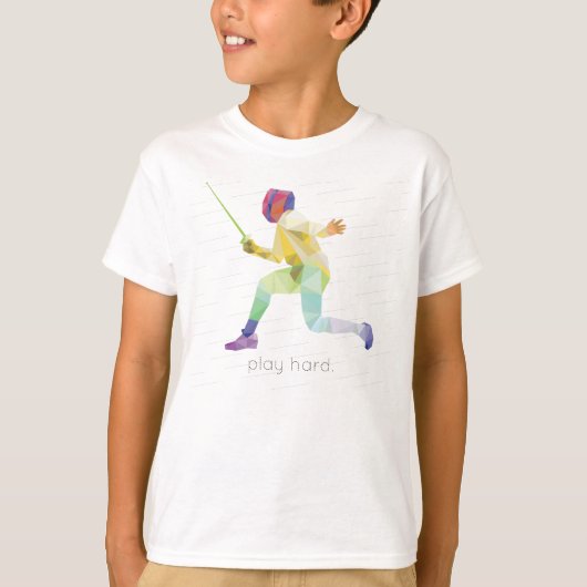 Harde vingerafdruk origami afspelen t-shirt (Voorkant)