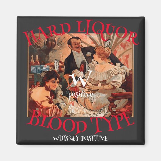 Harde vloeistof Type W positief Whiskey Magneet (Voorkant)