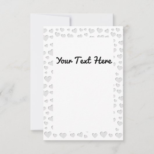 Harde vorm Faux papier snijdt uit Bedankkaart (Voorkant)