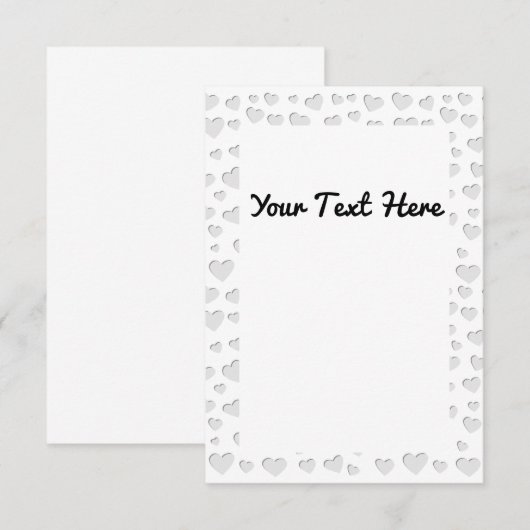 Harde vorm Faux papier snijdt uit Bedankkaart (Voorkant / Achterkant)