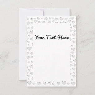 Harde vorm Faux papier snijdt uit Bedankkaart