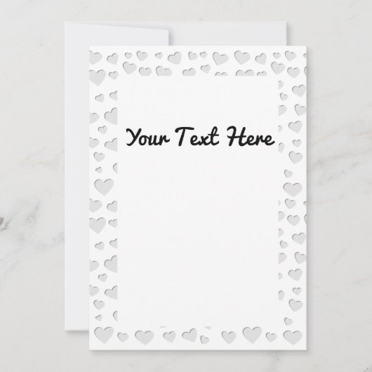 Harde vorm Faux papier snijdt uit Kaart (Voorkant)