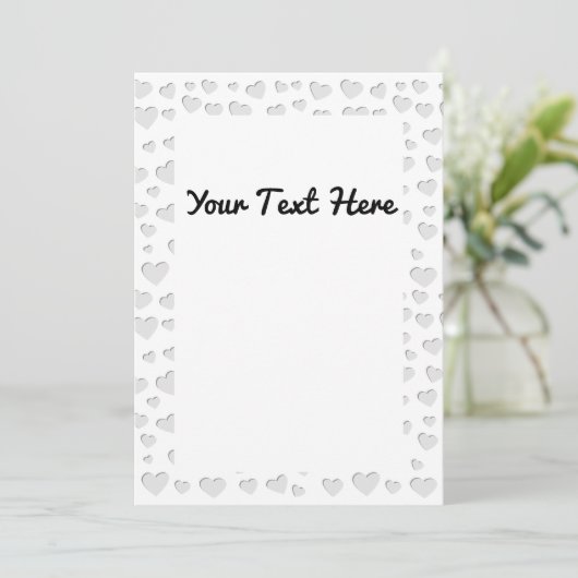 Harde vorm Faux papier snijdt uit Kaart (Staand voorkant)