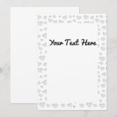 Harde vorm Faux papier snijdt uit Kaart (Voorkant / Achterkant)