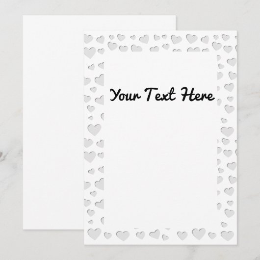 Harde vorm Faux papier snijdt uit Kaart (Voorkant / Achterkant)