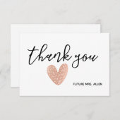 Harde Vrijgezellenfeest vlakke dank je wel Bedankkaart (Voorkant / Achterkant)