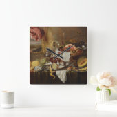 Harde wand van het leven vierkante klok (Huis)