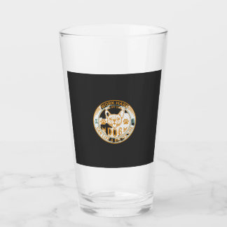 Harde werk hond Leef beter leven Franse Bulldog Po Glas