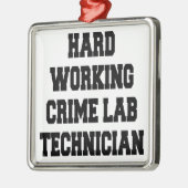 Harde werkcriminaliteit Lab-technicus Metalen Ornament (Links)