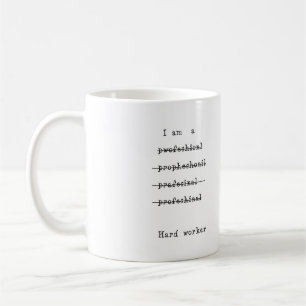Harde werker koffiemok